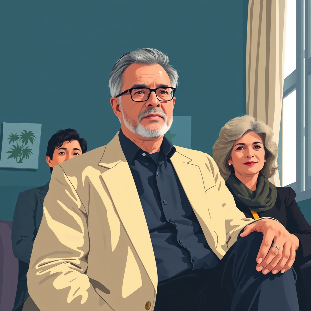 Ilustração editorial relacionada à matéria “Lito Sousa é diagnosticado com Doença de Creutzfeldt-Jakob: o que é e como afeta o cérebro”