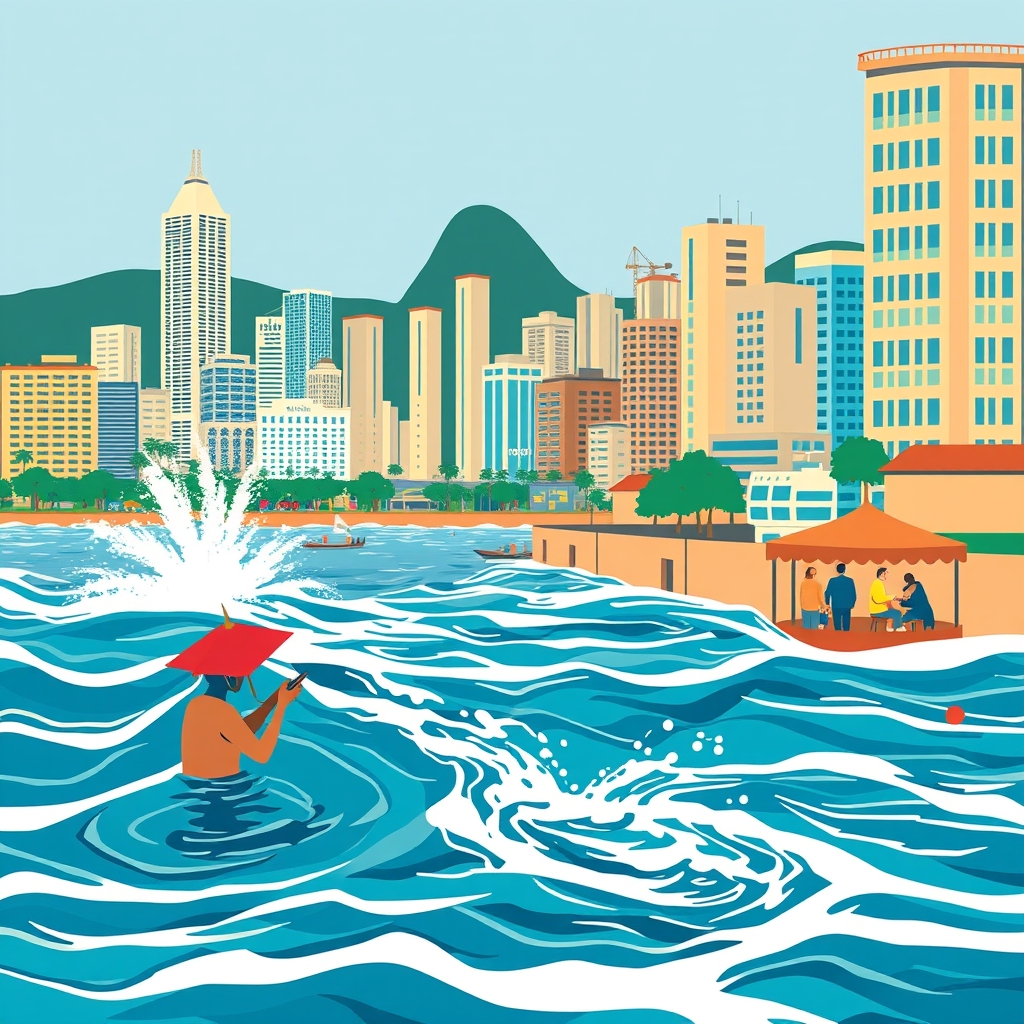 Ilustração editorial relacionada à matéria “Crise hídrica no Rio de Janeiro: causa e consequência”