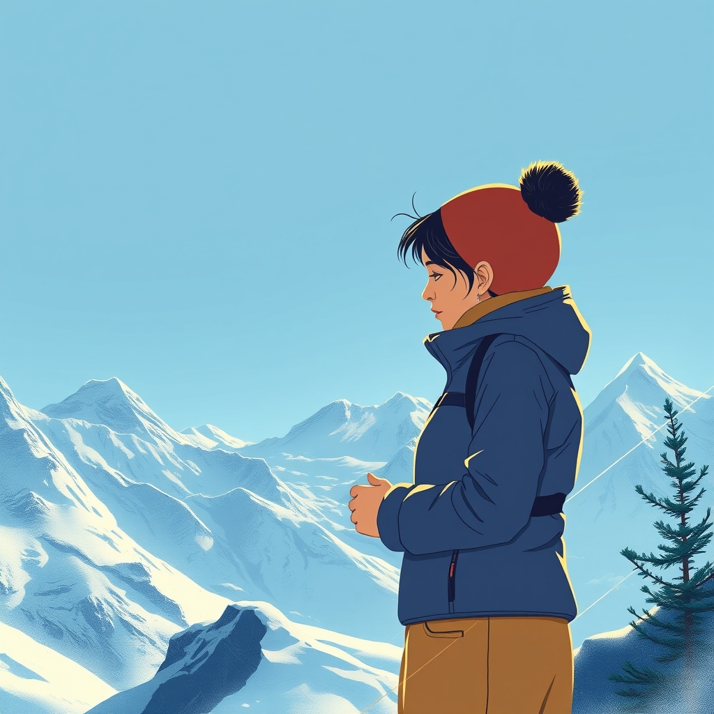 Ilustração editorial relacionada à matéria “Mãe reencontra filho de 8 anos após avalanche no Nepal”