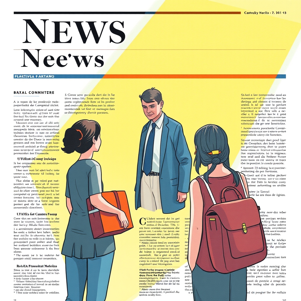 Ilustração editorial relacionada à matéria “Professor é afastado por suspeita de importunação sexual contra alunas em escola de Campinas”