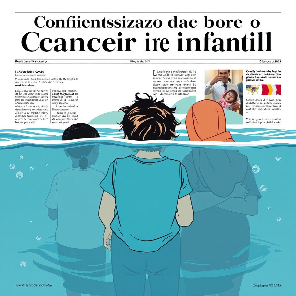 Ilustração editorial relacionada à matéria “Conscientização sobre o câncer infantil em Setembro Dourado”