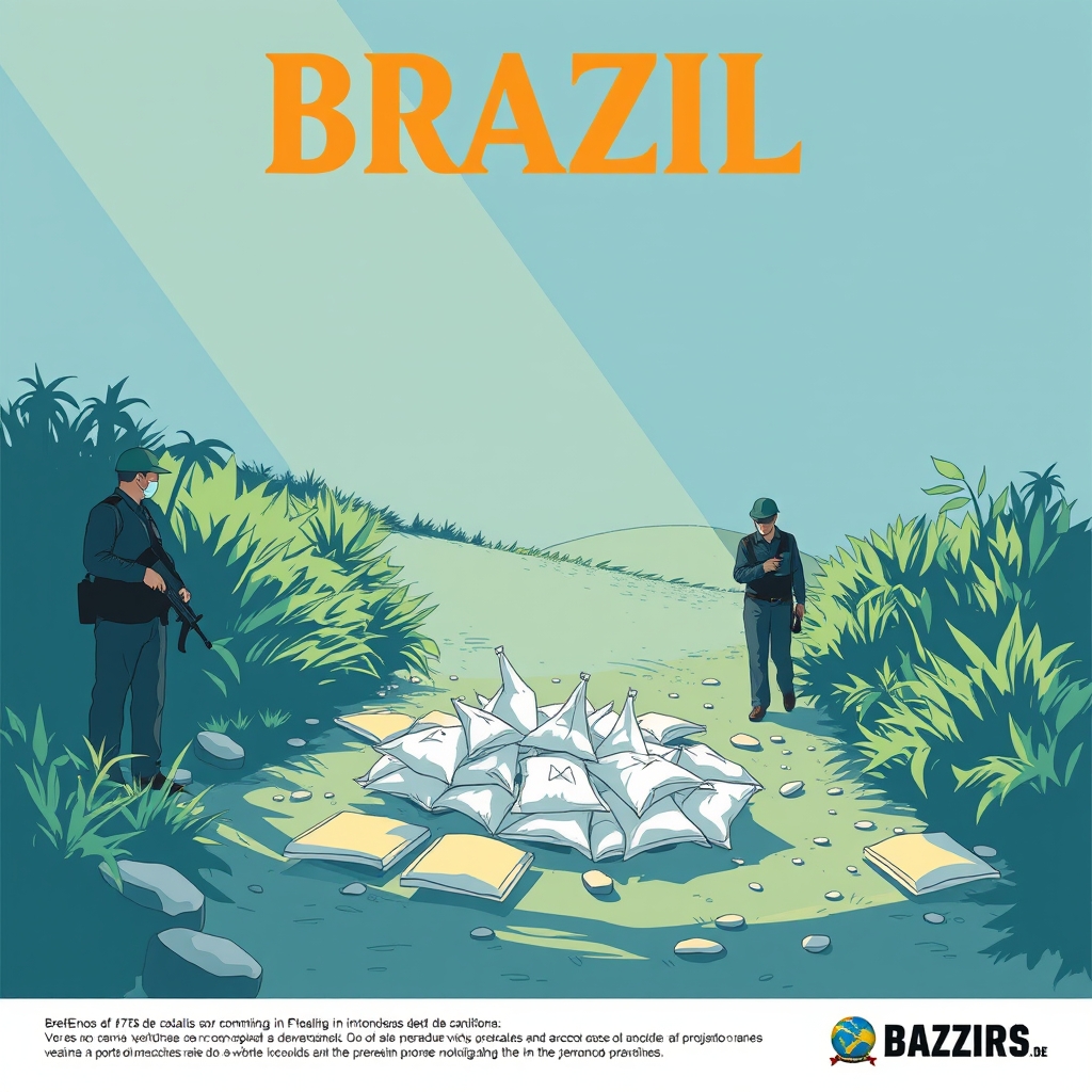 Ilustração editorial relacionada à matéria “Apreensão de 475 kg de cocaína em caminhão no Piauí: detalhes da operação da PRF”
