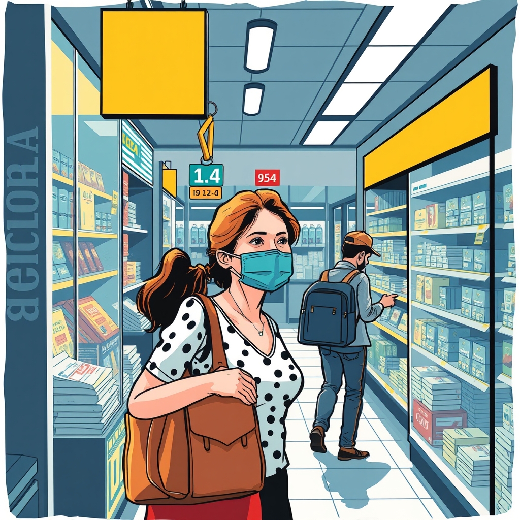Ilustração editorial relacionada à matéria “Assalto a Loja de Celulares no Piauí: Mulher usa Facão e Foge após Roubo”