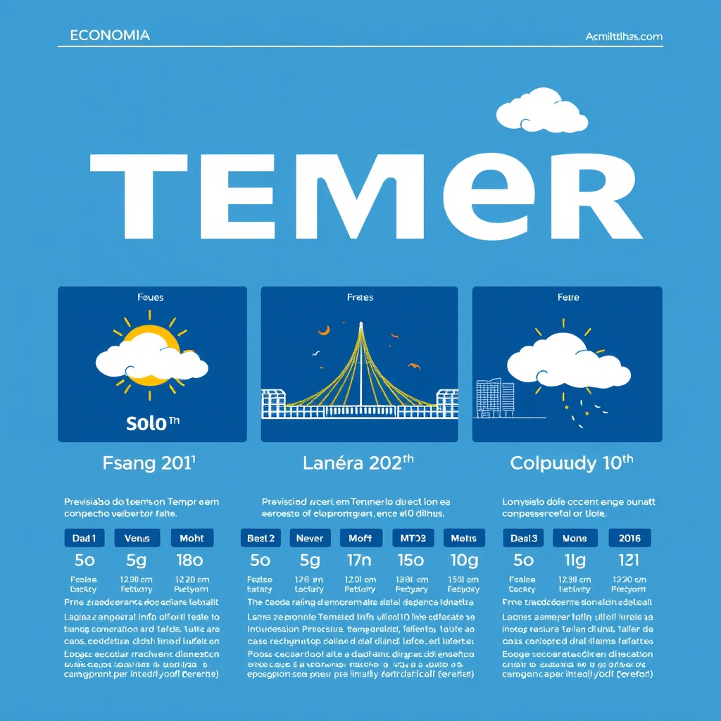 Ilustração editorial relacionada à matéria “Previsão do Tempo em Cidades do Brasil: Sol, Chuva e Nuvens em Brasília, Osasco e Guarulhos”
