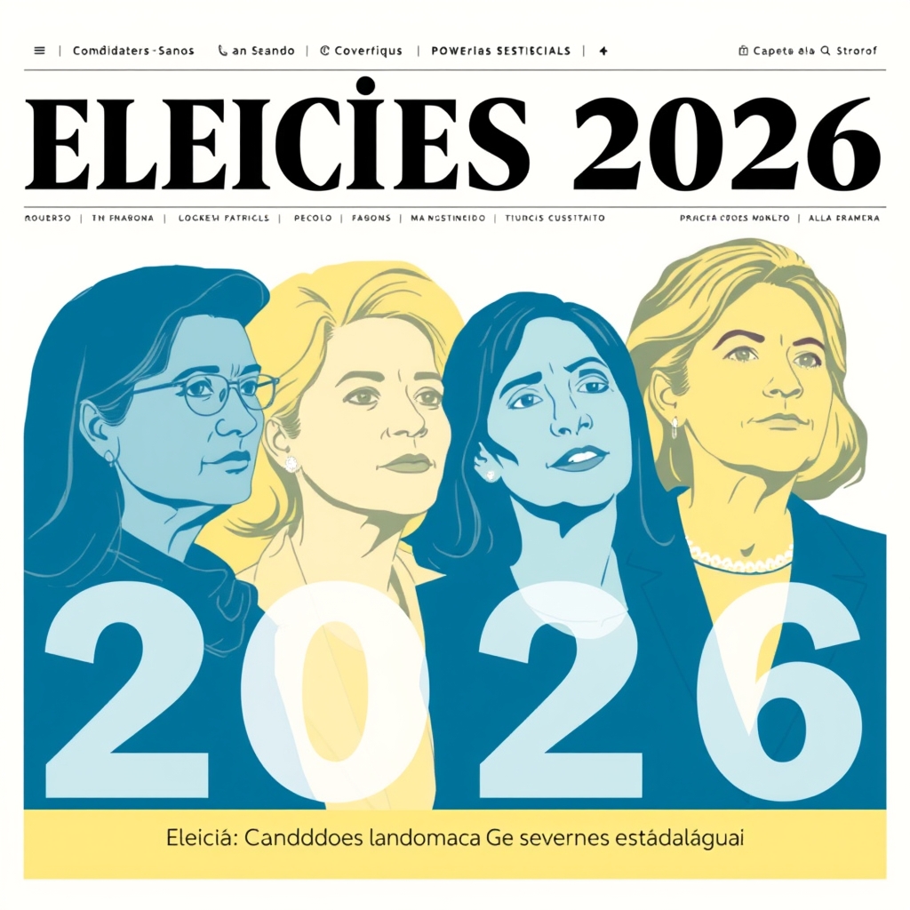 Ilustração editorial relacionada à matéria “Eleições 2026: Candidatos ao Senado e Governos Estaduais”